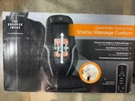 Sharper Image Shiatsu Massaging Chair Pad New Open Box MSG-C210. Fixed Price $149.99.