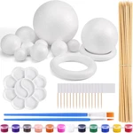 48PCS Solar System Model Foam Ball Kit Includes 10 Sizes Polystyrene Spheres. Fixed Price $29.99.