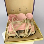 Vintage Handy Hannah Pink Vibrator Massager & 3 Attachments #1295V Electric. Fixed Price $35.00.