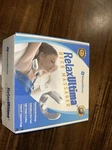 Relaxultima Electric Tens Pulse Technology Portable Neck Massager In White. Fixed Price $35.99.