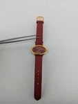Joan Rivers Red Weave Strap Stainless Steel Watch. Fixed Price $29.99.
