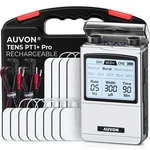 Auvon Rechargeable Tens Unit Muscle Stimulator, Fsa Hsa Eligible, Silver. Fixed Price $51.22.