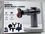 Nuvomed Hot Cold Mini Massager, 6 Heads, Lcd Display, Multispeed, Rechargeable. Fixed Price $13.00.