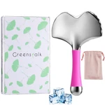 Greenstalk Stainless Steel Gua Sha Facial Tool For Women 2-IN-1 Silver. Fixed Price $28.96.