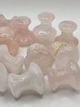 Natural Rose Quartz Gua Sha Mushroom Eye & Face Massage Roller Tools Set Of 2. Fixed Price $20.00.