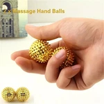2 Magnetic Acupressure Balls, Metal Manual Foot Hand Back Massagers, For Hom. Fixed Price $6.64.