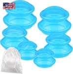 Trelaco 6 Pcs Cupping Kit For Massage Therapy 3 Sizes Silicone Set Chine. Fixed Price $22.38.