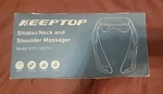 New Shiatsu Back Neck Shoulder Massager With Heat Electric Deep Kneading. Fixed Price $35.00.