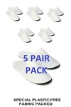 Chochili 5 Pairs Fabric Packed Disposable Hotel Slippers For Spa Wedding. Fixed Price $9.99.