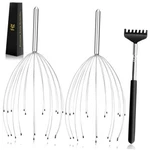 Head Massager 20 Fingers Scalp Scratcher, Back Silvery. Fixed Price $15.62.
