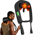 Cordless Neck Massager With Heat, 4D Shiatsu Relief For & Shoulders. Fixed Price $133.99.