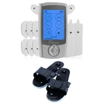 Tens Unit Muscle Stimulator 24 Modes Dual Channel Massager With 10 Pads Slippers. Fixed Price $29.99.