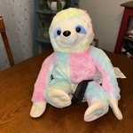 Health Touch Huggable Massager 14 Rainbow Sloth Stuffed Animal Plush Tested. Fixed Price $10.00.