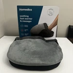 Homedics Heated Foot Warmer Massager Vibration Soothing Plush Gray. Fixed Price $11.40.