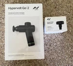 Hypervolt Go 2 Hyperice + Heated Head Attachment - Factory Sealed!. Fixed Price $97.00.