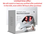 Sharper Image Shiatsu Massager With Heat Sore Muscle Relief Wellness Clearance. Fixed Price $76.30.