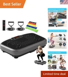 Power Vibration Plate With Resistance Bands - Slim Design For Weight Loss. Fixed Price $136.79.
