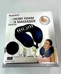 Health Touch Memory Foam Neck Massager Vibration Blue Battery Powered. Fixed Price $18.00.