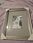 Target Silver Ornate 5X7 Photo Frame Brushed Finish Wood Glass Rope Design. Fixed Price $8.00.
