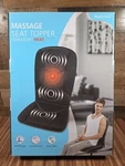 Health Touch Massage Seat Topper Mat Heat Vibration Home Office Black H27543. Fixed Price $12.99.