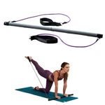 Pilates Bar Reformer Kit Home Fitness Two 30 Inch Resistance Bands Gaiam Restore. Fixed Price $35.99.