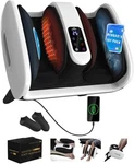 Sumell Foot Massager With Heat & Ice Therapy Shiatsu Muffs - White. Fixed Price $75.20.