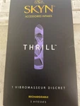 Skyn Intimate Accessory Thrill Discreet Vibrating Massager 3 Speed Rechargeable. Fixed Price $15.99.