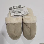 Conair Body Benefits Foot Vibes Beige Faux Fur Men's Slip-on Comfort Slippers. Fixed Price $20.00.