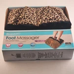 Health Touch Foot Massager Vibration Leopard Print W Comfort Fabric Original Box. Fixed Price $27.95.
