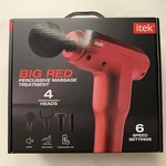 Brand New Big Red Itek Percussive Massager Muscle Treatment. 6 Speed 4 Heads.. Fixed Price $44.99.