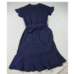 Brigitte Brianna Women Blue Knee Lngth Short Slve Lightweight Minimalist Dress. Fixed Price $32.00.