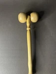 Wood Body Massage Roller Stick 2 Heads Handheld Pain Relief For Back, Legs, Neck. Fixed Price $7.00.