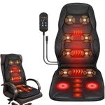 Seat Cushion Heated Back Neck Body Massager Chair Remote Home Office Car. Fixed Price $34.89.