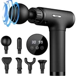 Deep Tissue Massage Gun For Athletes Handheld With 30 Speeds 6 Attachments. Fixed Price $37.48.