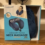 Healthtouch Neck Massager Memory Foam Vibration Support Blue Relaxation. Fixed Price $29.99.