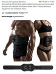 Marcooltrip Mz Abs Stimulator Electronic Toning Belt For Muscles Gym Black. Fixed Price $35.00.