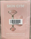 Skin Gym Rose Quartz Face Workout Set: Rosy Roller & Gua Sha Tool Sealed Nib. Fixed Price $45.00.