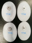 Small Pads / Electrodes Oval (4) For Iq, Sunmas Digital Massager, Tens. Fixed Price $8.38.