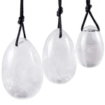 Mookaitedecor Rock Quartz Yoni Eggs Set Of 3, Predrilled With Unwaxed String,.... Fixed Price $47.95.