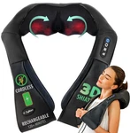 Zyllion Shiatsu Neck And Back Massager With Heat - Cordless Rechargeable 3D Elec. Fixed Price $305.97.