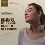 Skg K4 Smart Neck Massager With Heat Remote Tens Unit Deep Tissue Wireless White. Fixed Price $38.70.