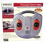Homedics Ultra Percussion Foot Massager (w/infrared Heat) Model No. FPA-1H Nib. Fixed Price $136.00.