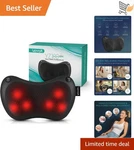 Shiatsu Neck Back Massager Heat 3D Kneading Deep Tissue Pillow Home Car Office. Fixed Price $67.98.