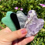 Natural Crystal Scraping Tool Gua Sha Board Facial Massage Gemstone. Fixed Price $9.90.