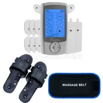 Tens Unit Muscle Stimulator 24 Modes Dual Channel Combo Set Slippers + Belt. Fixed Price $39.99.