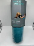 Gaiam Restore Foam Roller Compact 12" Textured Teal Workout Massage Combineship. Fixed Price $9.26.