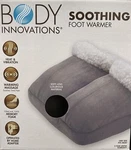 Body Innovations Soothing Foot Warmer Massager, Memory Foam & Vibration Gray. Fixed Price $18.00.