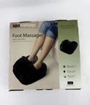 Spa Foot Massager Comfort Fabric With Vibration Black Fleece. Fixed Price $9.99.