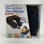 Health Touch Memory Foam Neck Massager With Vibration Black. Fixed Price $12.95.