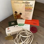 Vintage Oster Infrared Massager Model 214-01 Complete Tested Working Box. Fixed Price $35.00.